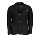 Elegant Black Cardigan with Subtle Logo Detail