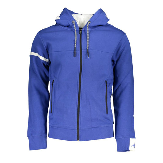 Classic Blue Hooded Fleece Sweatshirt