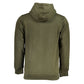 Elegant Green Hooded Long-Sleeve Sweatshirt