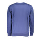 Chic Fleece Crew Neck Sweater in Blue