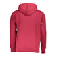 Chic Pink Hooded Sweatshirt with Embroidery Detail