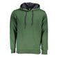 Elegant Green Hooded Sweatshirt with Embroidery