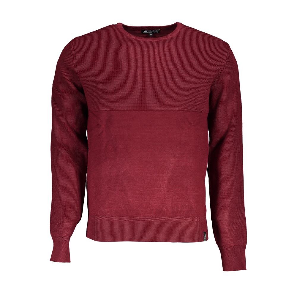 Elegant Crew Neck Contrast Sweater