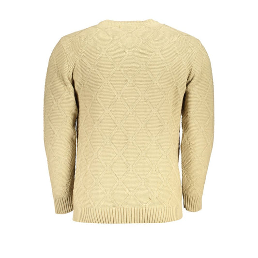 Elegant Diamond Pattern Crew Neck Sweater