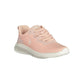 Chic Pink Lace-Up Sneakers with Contrasting Details