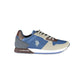 Sleek Blue Lace-Up Sports Sneakers