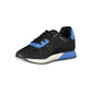 Sleek Black Lace-Up Sneakers with Contrast Details