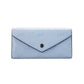 Jet Set Large Pale Blue Embossed Envelope Continental Clutch Wallet