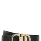 Elegant Reversible Calf Leather Belt