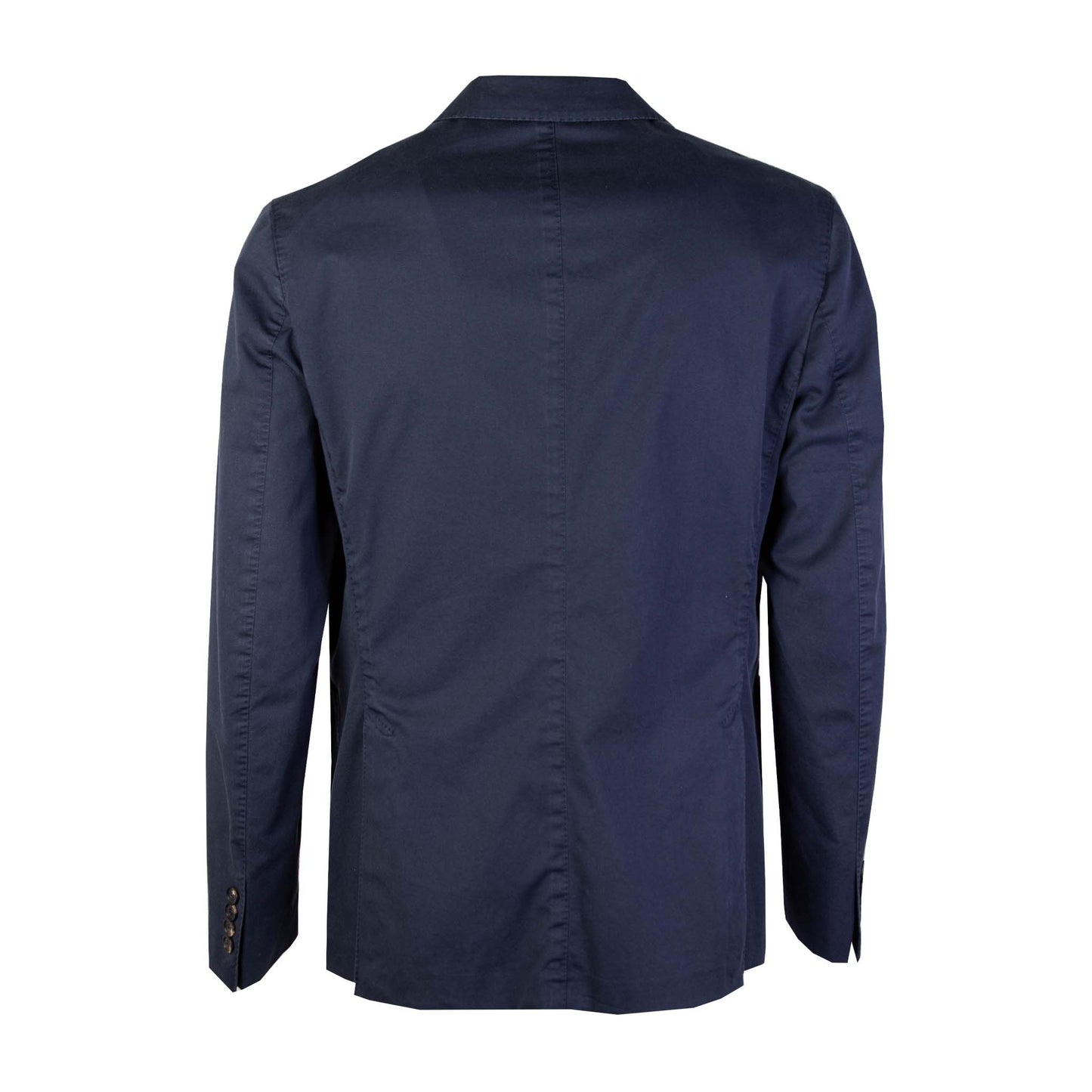 Blue Two-Button Cotton Jacket