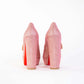 Elegant Pink Glitter Heeled Sandals