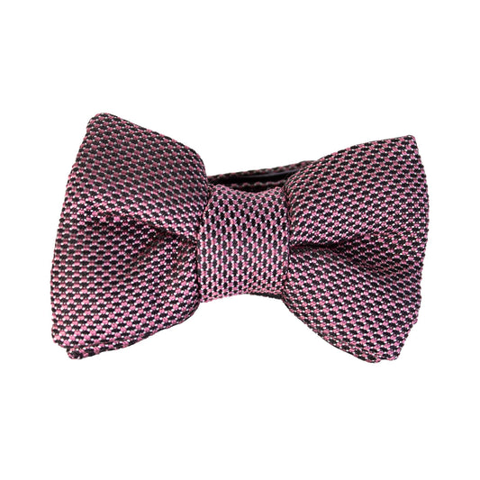 Elegant Silk Pink Bow Tie