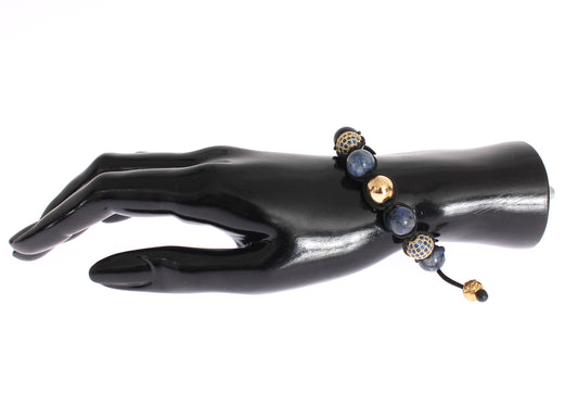 Elegant Blue Coral & Gold Plated Bracelet