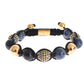 Elegant Blue Coral & Gold Plated Bracelet