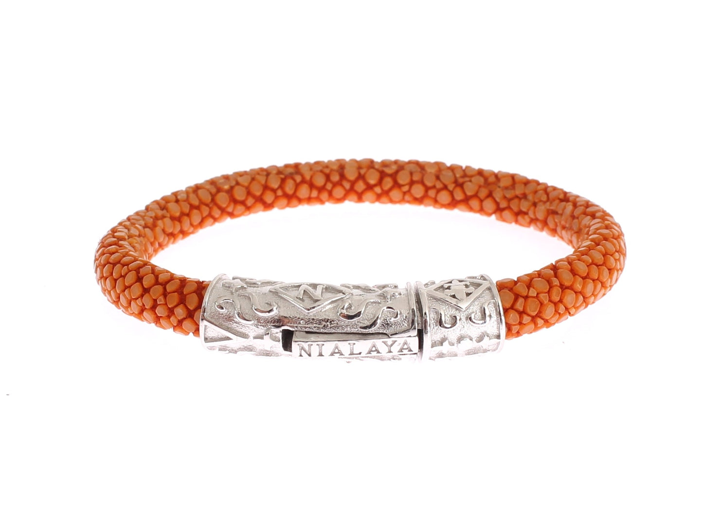 Exquisite Orange Stingray Silver Bracelet