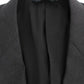 Sleek Gray Wool Slim Fit Blazer