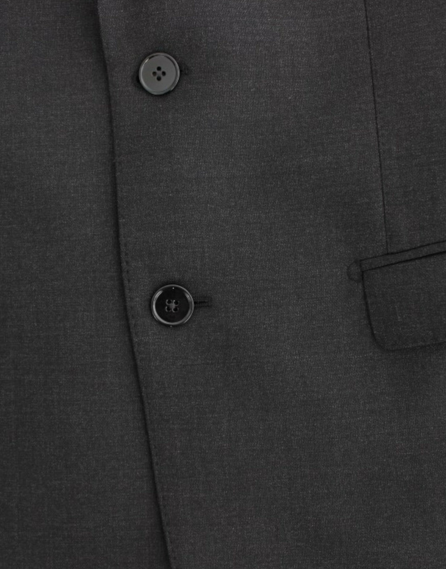 Sleek Gray Wool Slim Fit Blazer