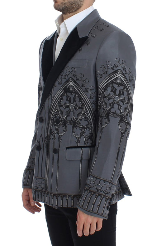 Elegant Slim Fit Silk Blend Blazer Jacket