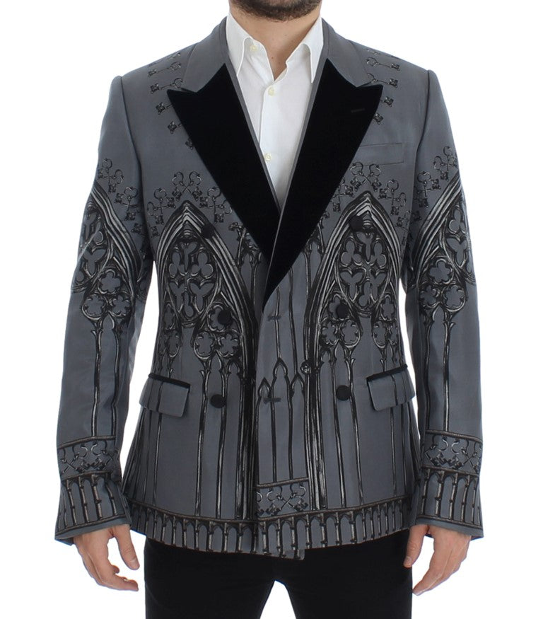 Elegant Slim Fit Silk Blend Blazer Jacket