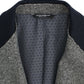 Gray wool double breasted blazer