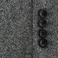 Gray wool double breasted blazer