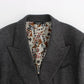 Elegant Gray Slim Fit Double Breasted Blazer Jacket