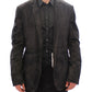 Elegant Black Wash Denim Blazer