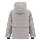 Elegant Limestone Grey Down Jacket