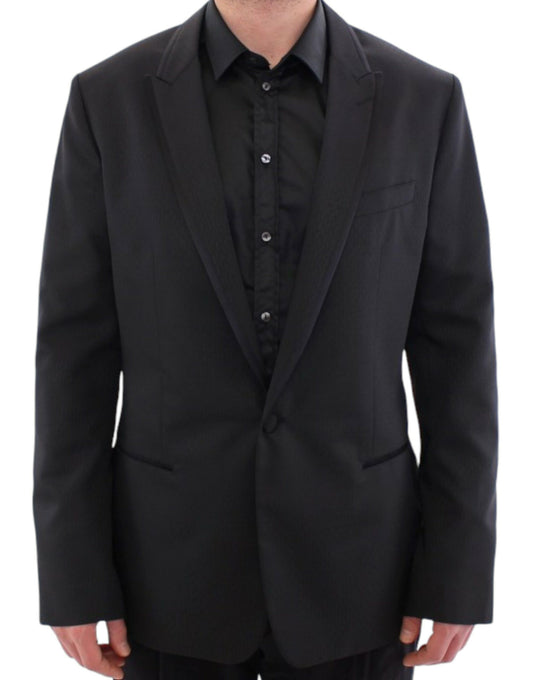 Black MARTINI one button blazer