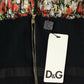 Multicolor floral bubble halterneck dress