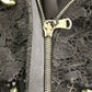 Black floral lace crystal embedded dress