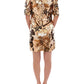 Masterpiece gold sequined crystal swarovski dress