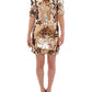 Masterpiece gold sequined crystal swarovski dress
