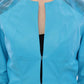 Blue Leather Snake Print Jacket