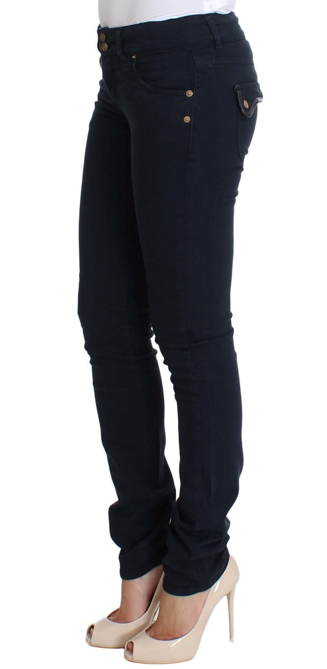 Elegant Slim Fit Blue Jeans