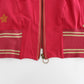 Elegant Pink Zip Cardigan with Logo Detailing