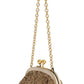Glimmering Gold Sequined Evening Clutch