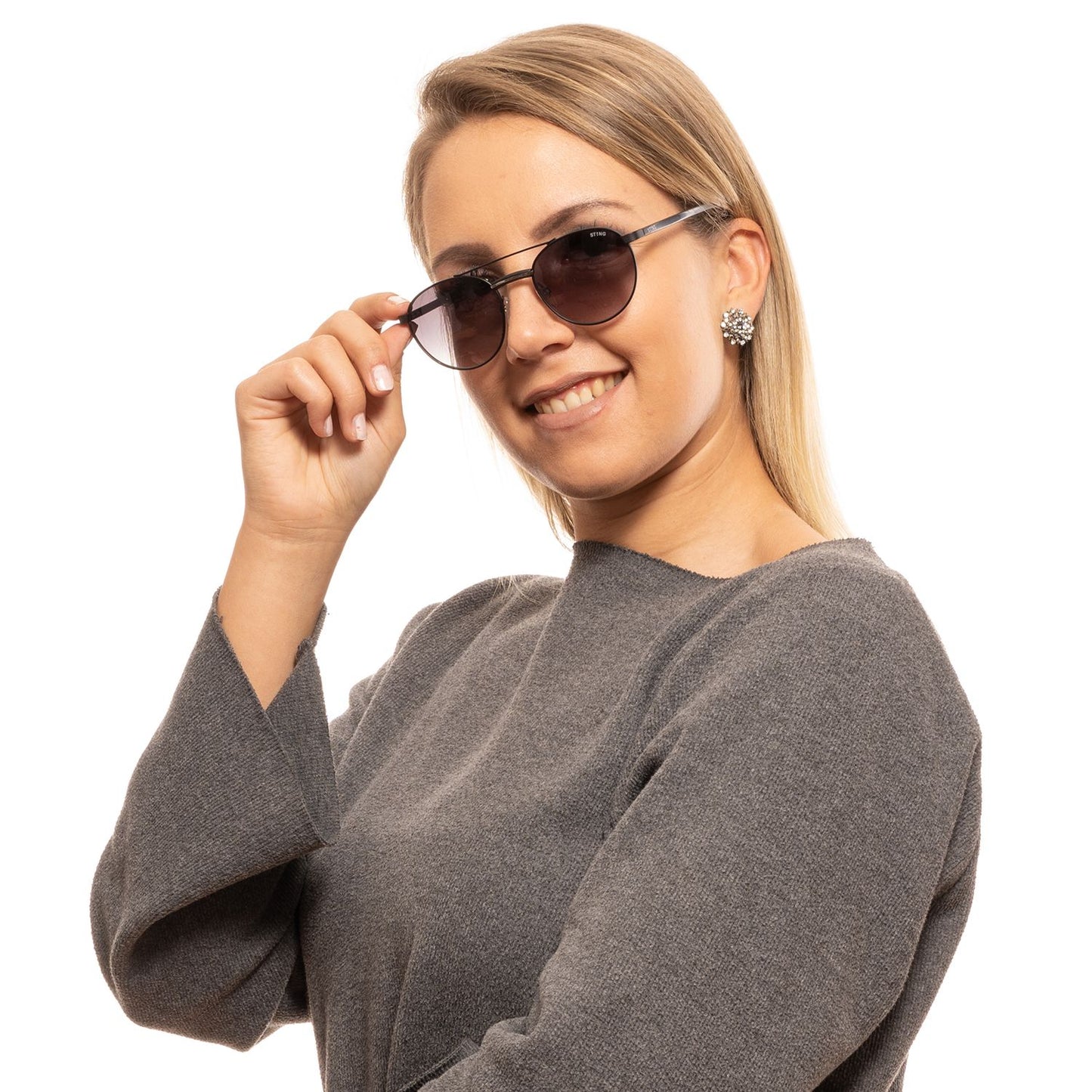 Gray Unisex Sunglasses