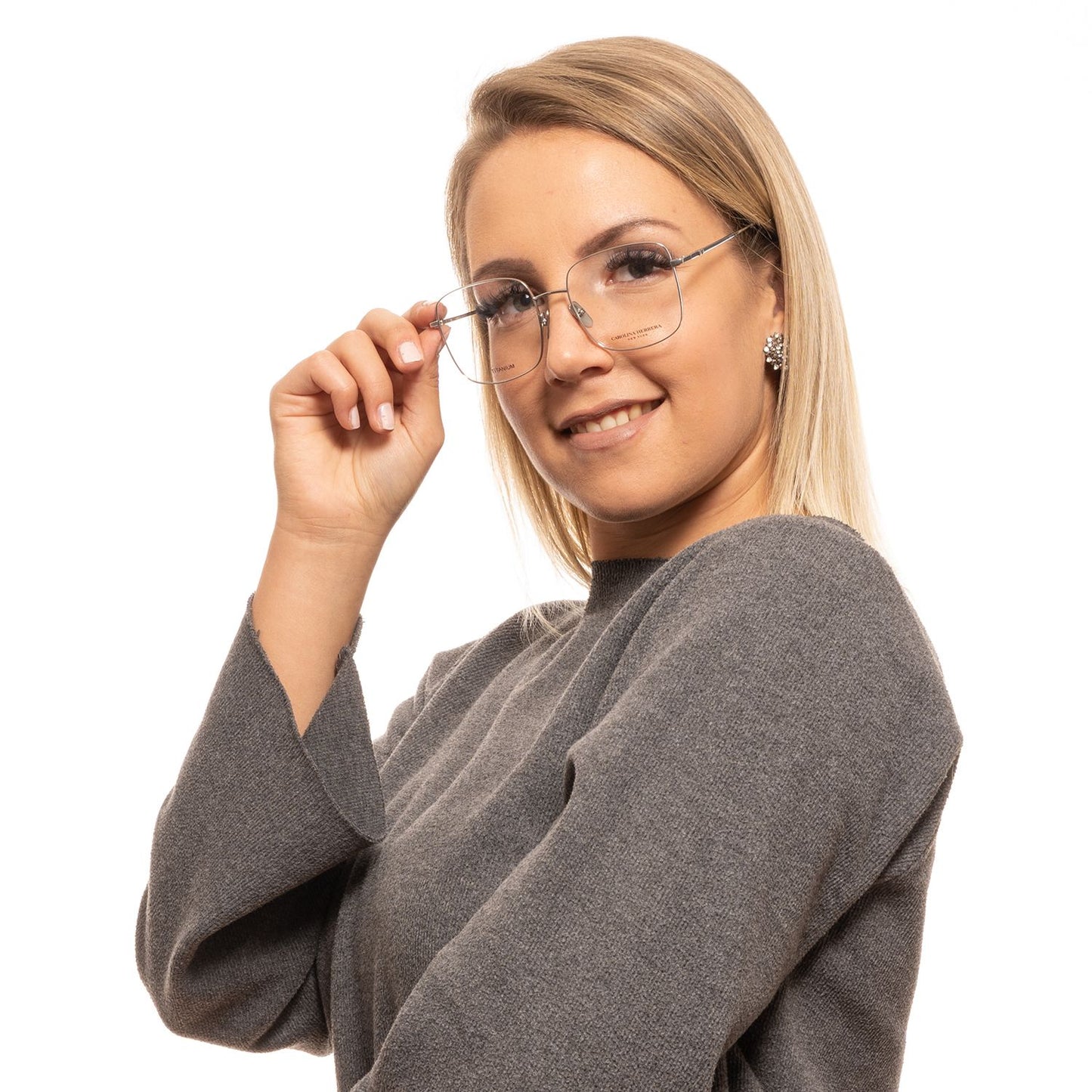 Silver Women Optical Frames