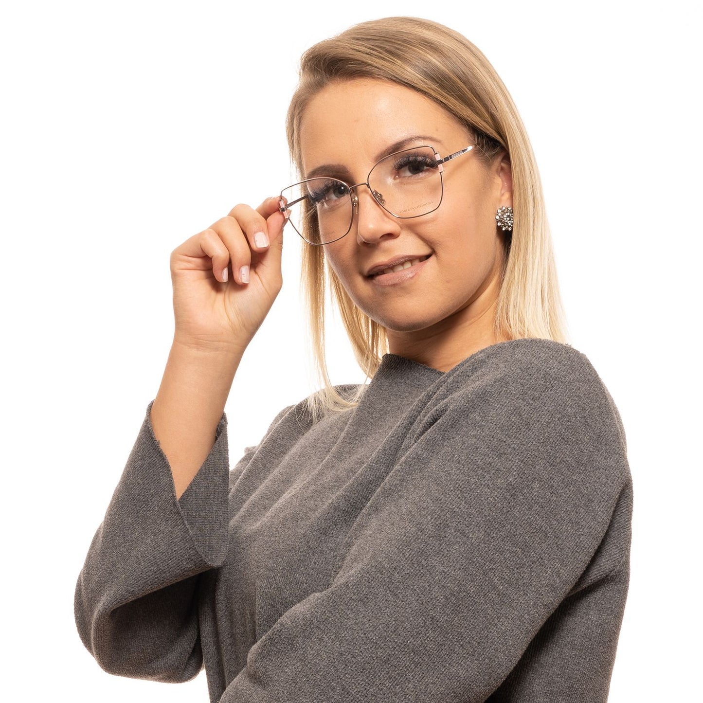 Silver Women Optical Frames