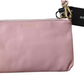 Chic Pink Leather Mini Cross Body Bag