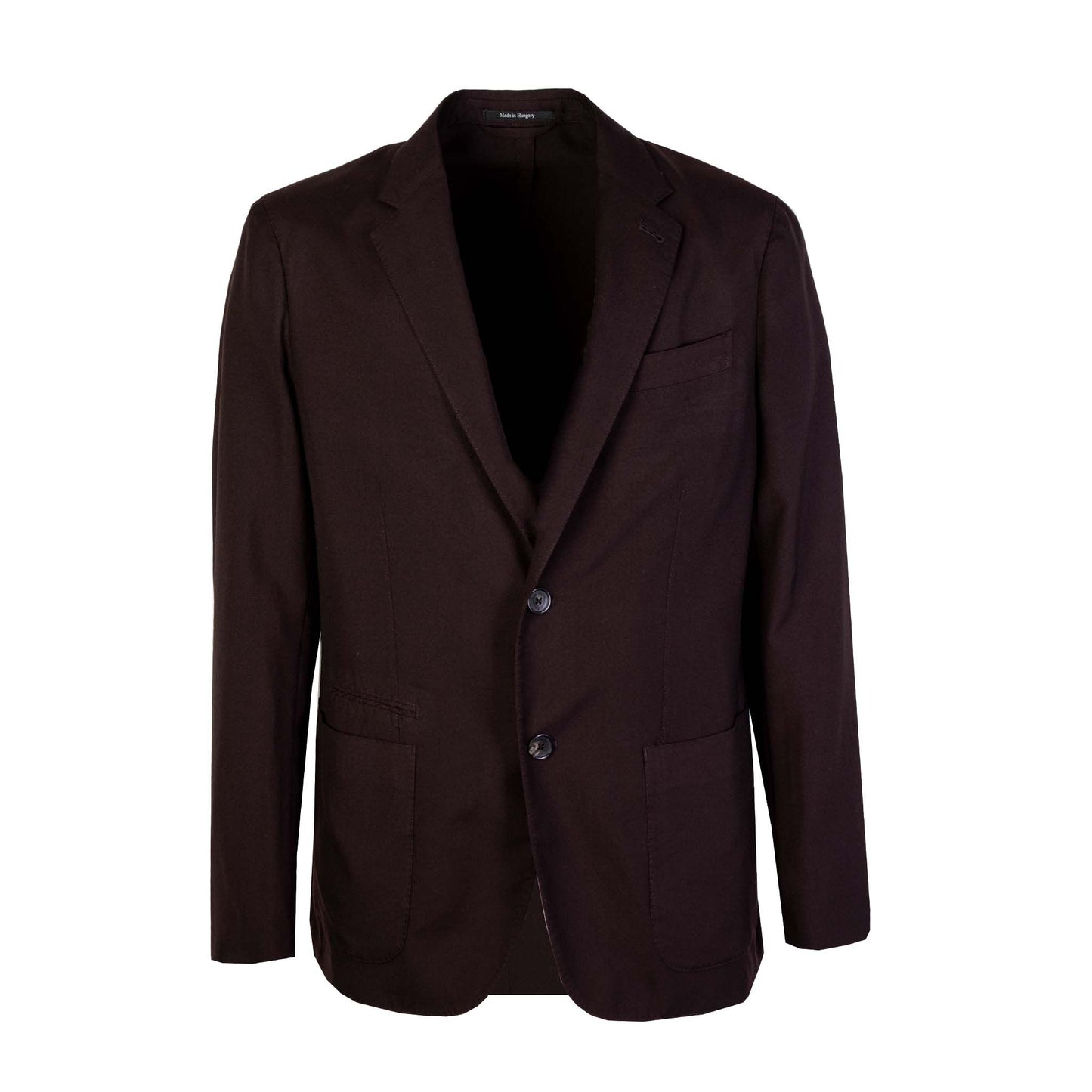 Elegant Bordeaux Cashmere Men's Jacket