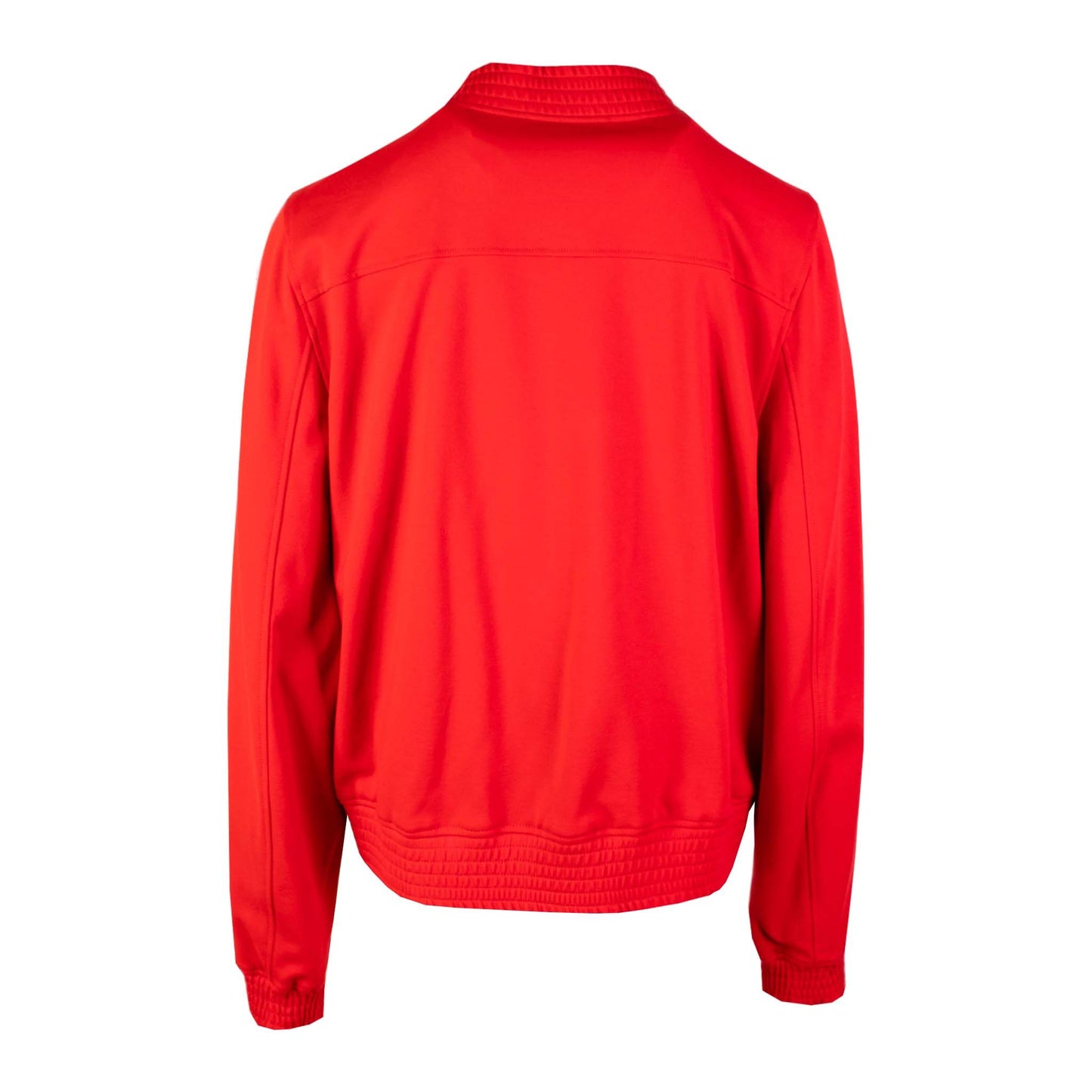 Elegant Red Viscose Bomber Jacket