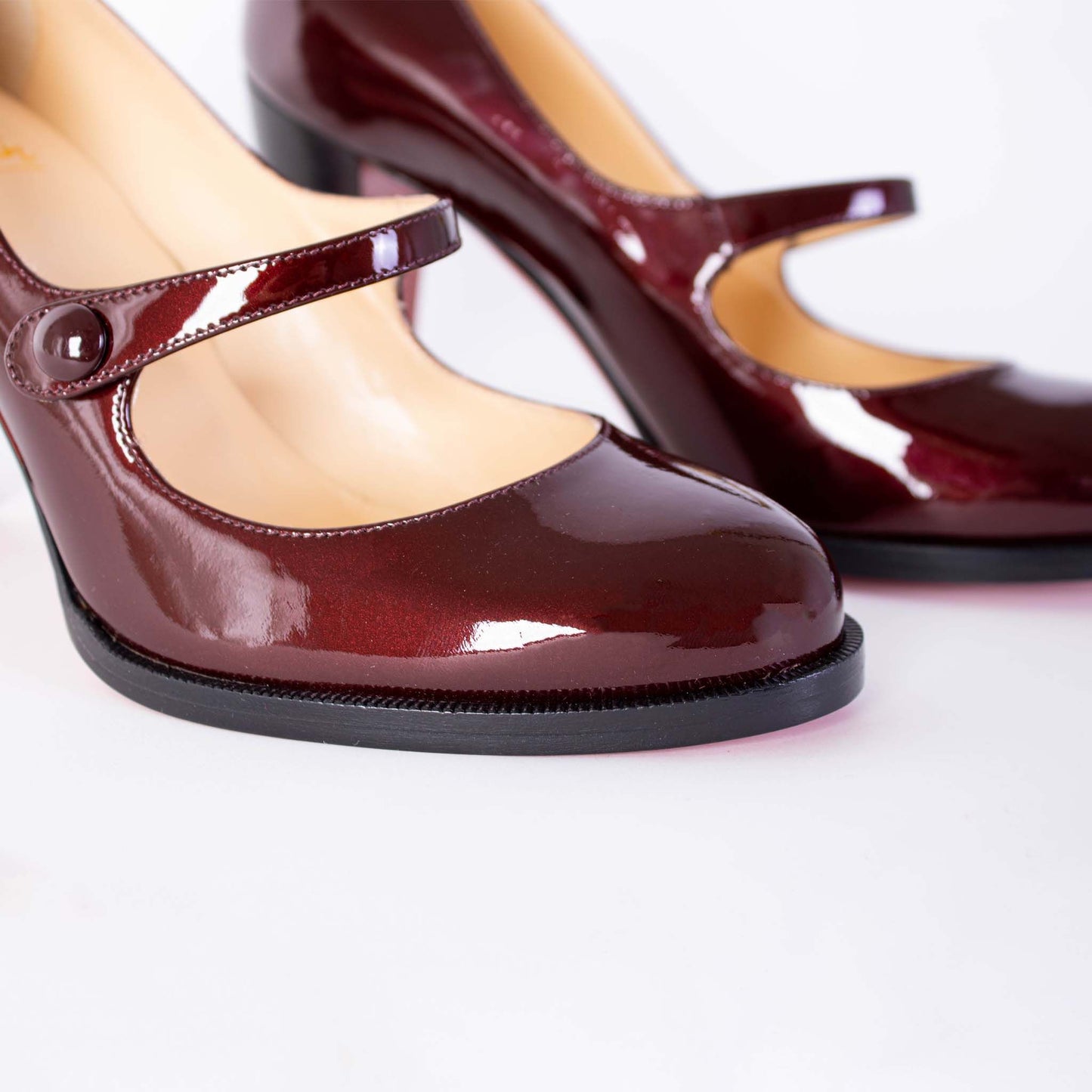 Elegant Burgundy Patent Leather Pumps