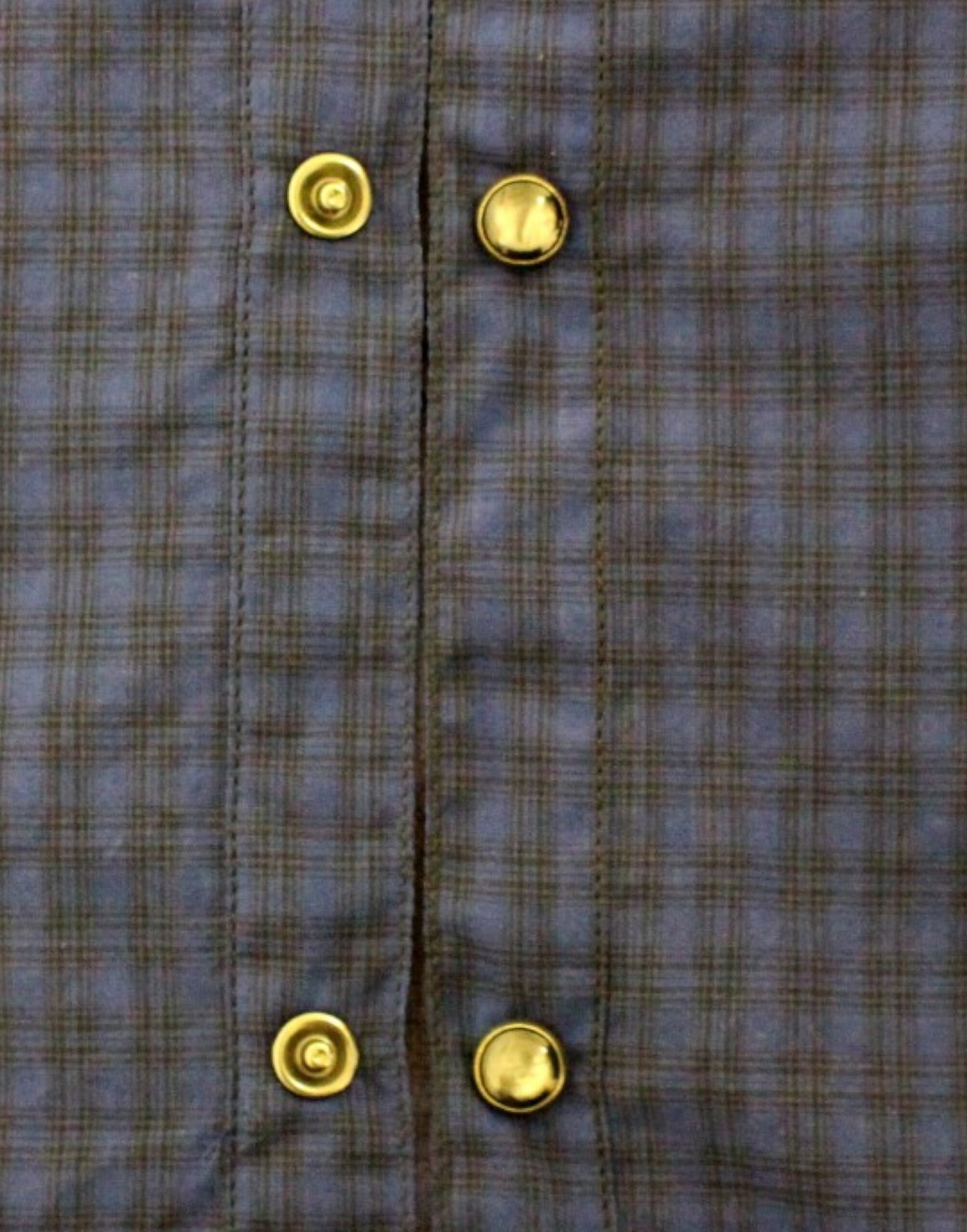 Blue checkered cotton shirt