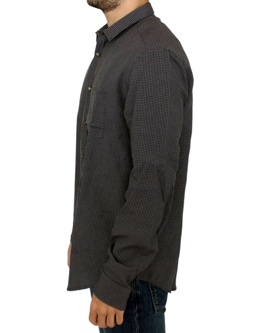 Gray linen casual shirt