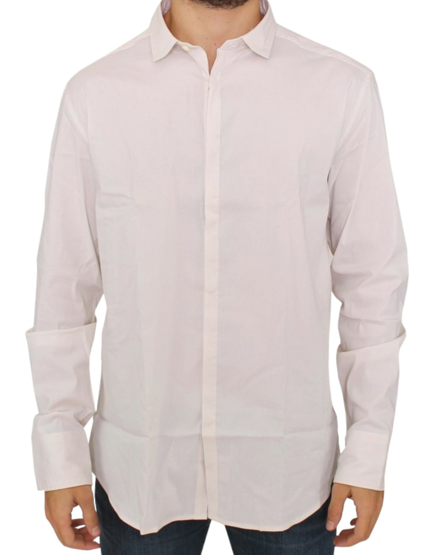 White cotton dress shirt