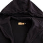 Blue hooded cotton sweater