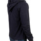 Blue hooded cotton sweater