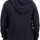 Blue hooded cotton sweater
